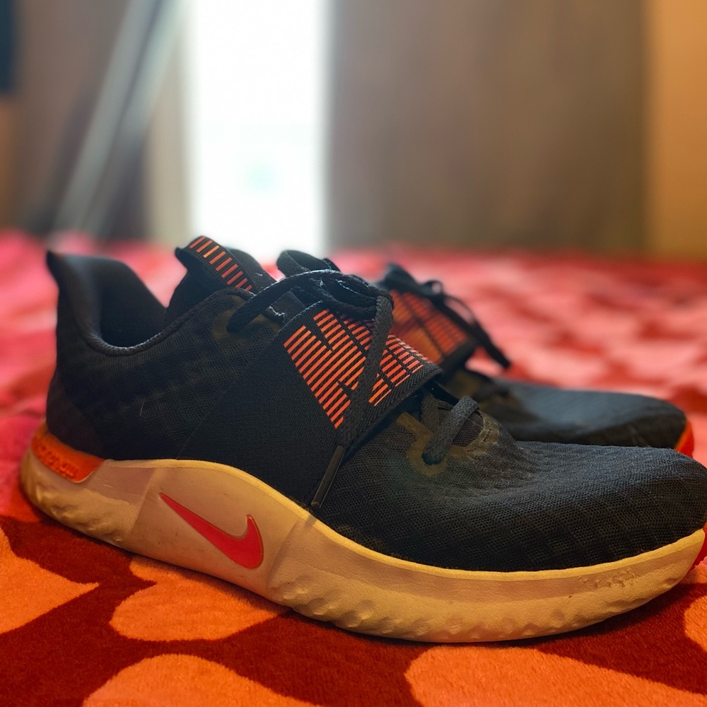 Nike navy and pink sneakers